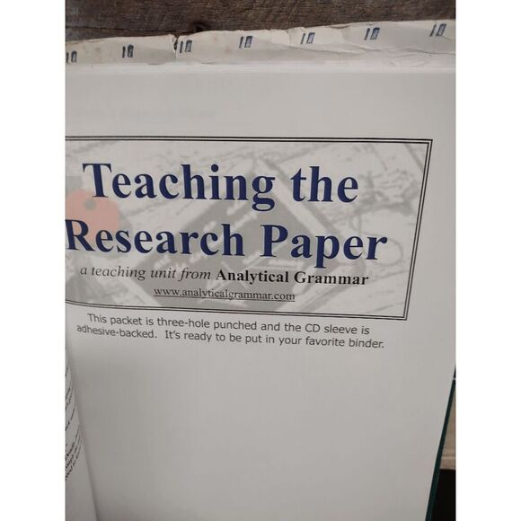 Teaching the Essay / Research Paper Teaching Units & CDs by Robin Finley - Picture 5 of 5